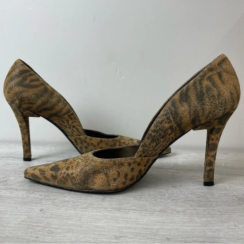 Stuart Weitzman Stiletto Animal Print Heels Size 8